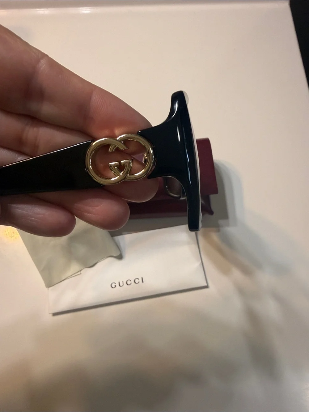 Gucci Black Japan Authentic Oversized Square Women's Sunglasses